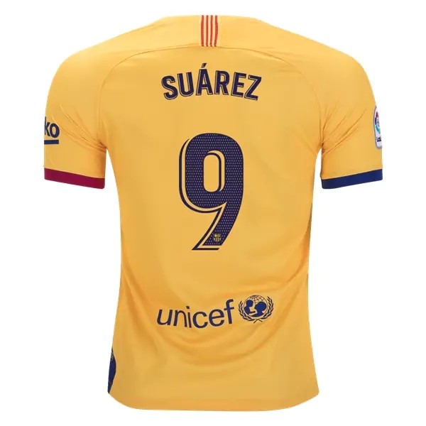 Camiseta Barcelona NO.9 Suarez 2ª 2019 2020 Amarillo